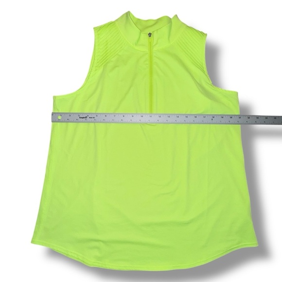 JOFIT Women’s Emma Cutaway Sleeveless Golf Shirt - Lemon Lime XXL - Picture 7 of 12